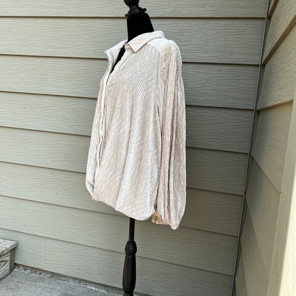 SKIES ARE BLUE women’s  1X button down long sleeve top - Picture 11 of 12